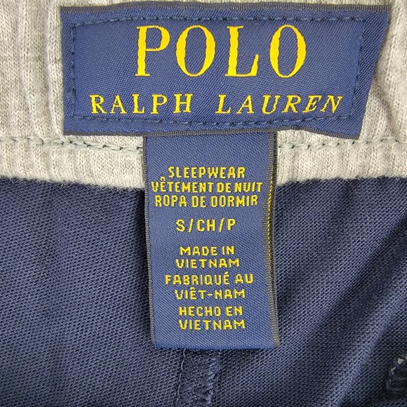 Polo Ralph Lauren Mens Navy Blue Cotton Modal Soft Sleep Shorts P053RL S New - Picture 3 of 9
